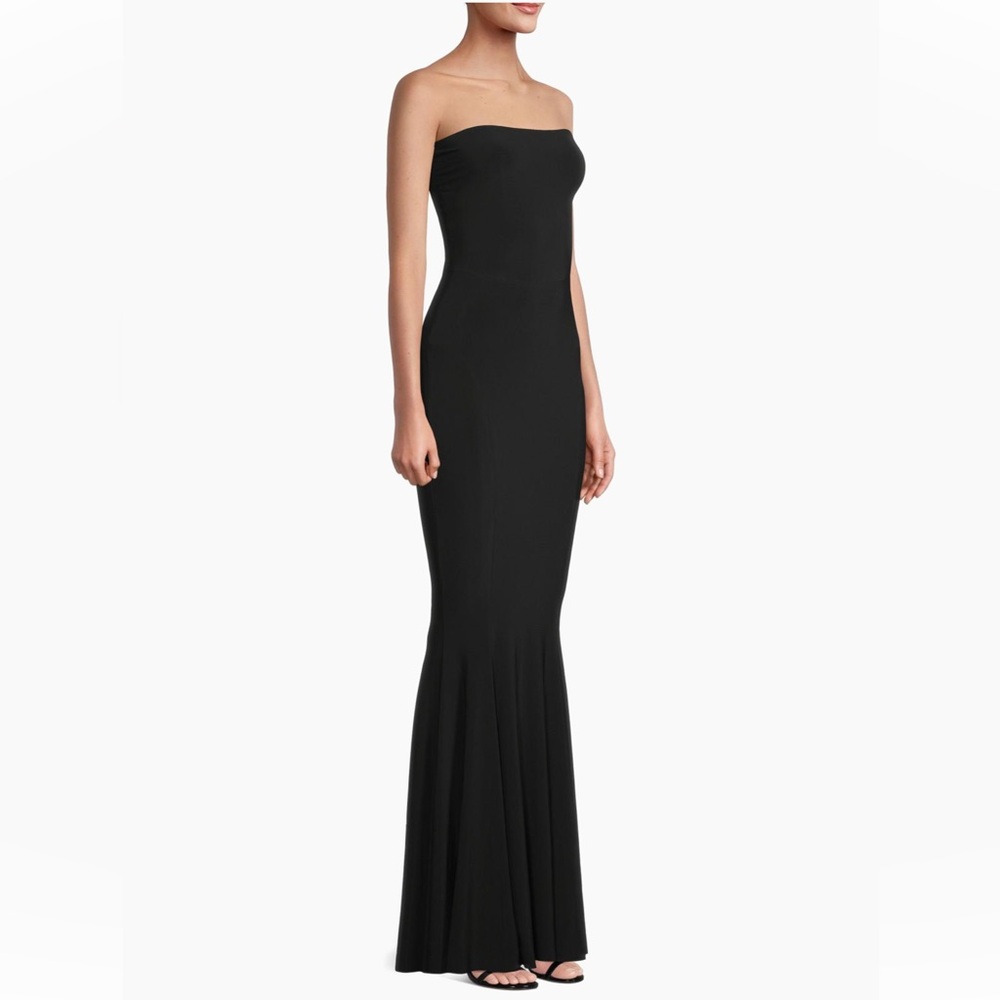 Norma Kamali Strapless Black Maxi Dress